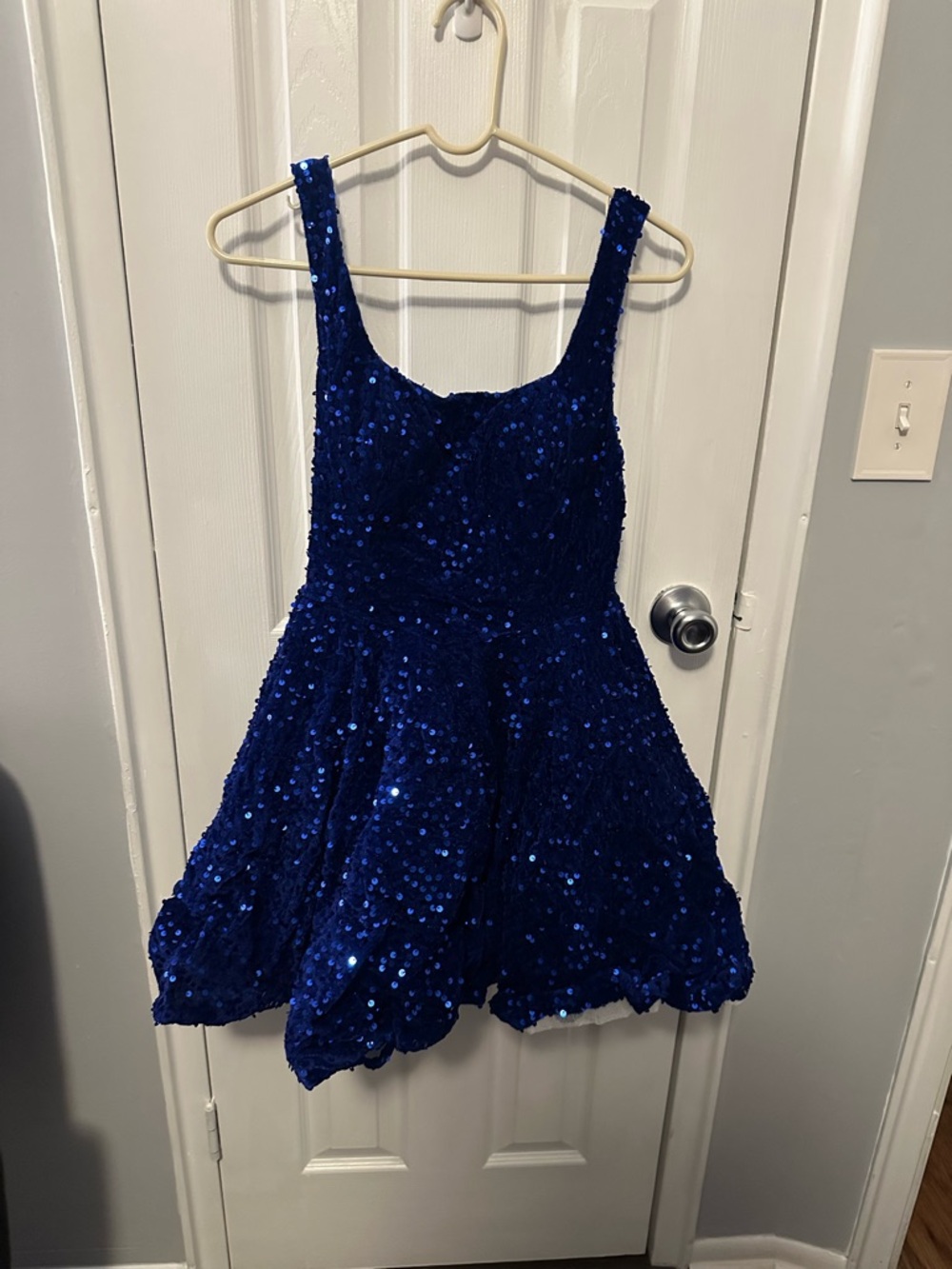 Royal Blue Sequin Party Dress